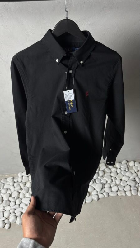 Ralp_h Lauren Polo Black Oxford Shirt 1007