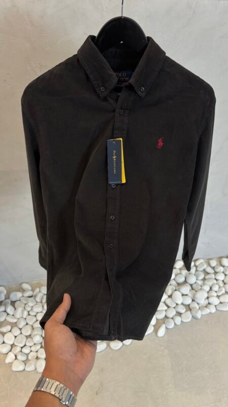 Ralp_h Lauren Polo Black Corduroy Shirt 1020