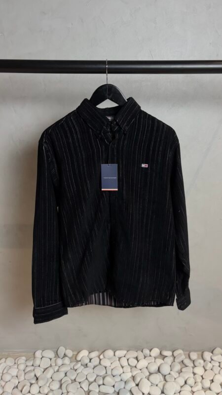 Tommy Hilfige_r Black & White Striped Shirt 1022