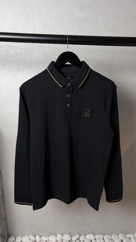 Arman_i Exchange Premium Long Sleeve Polo T-Shirt Black 1072