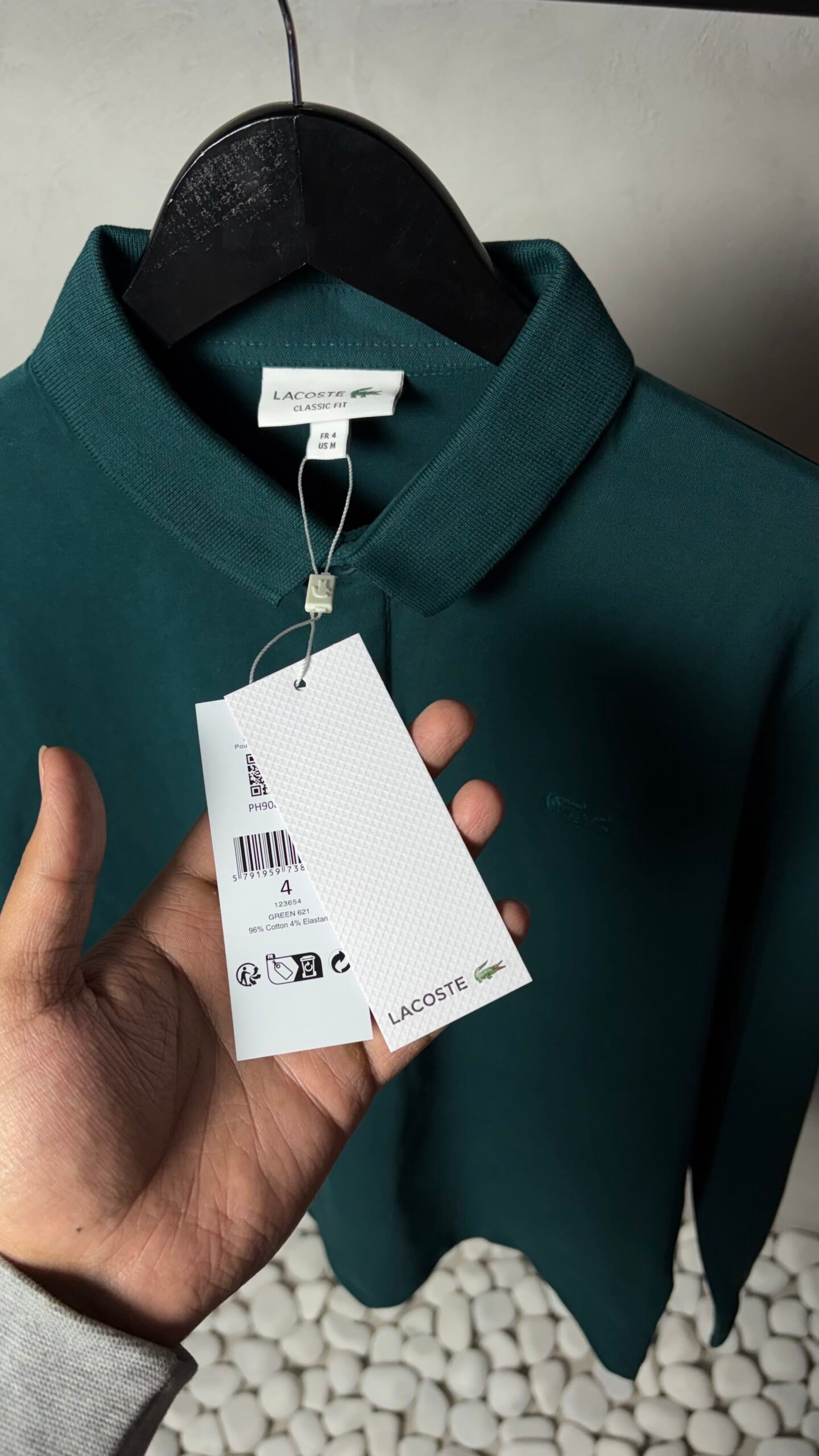 Lacost_e Classic Green Full Sleeves T-Shirt 1065 - Image 2