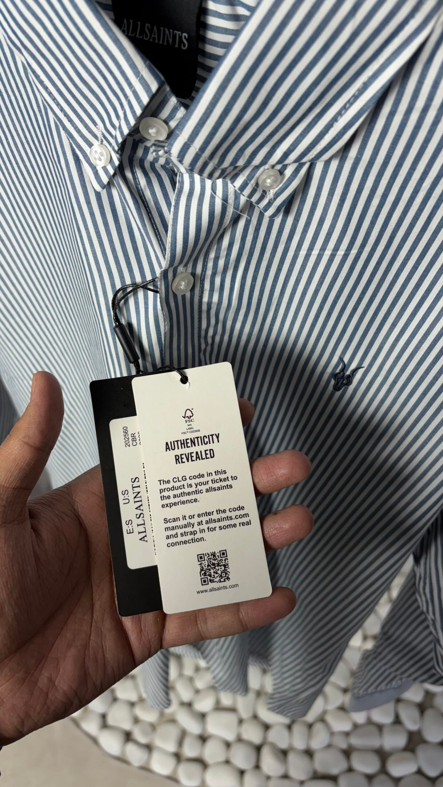 All Saints Classic Oxford Shirt 1171 - Image 3