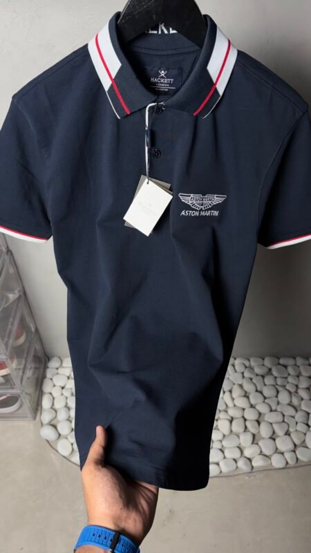 Hacket x Aston Martin Premium Polo T-Shirt 1172