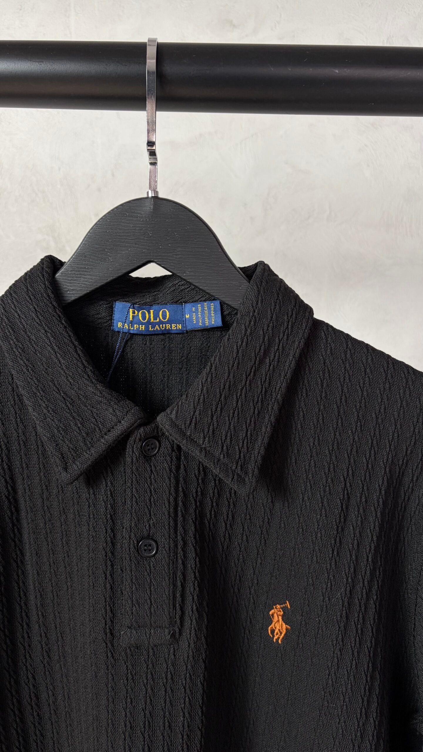 Polo Ralp_h Lauren Full Sleeves Textured Knit Polo 1056 - Image 2