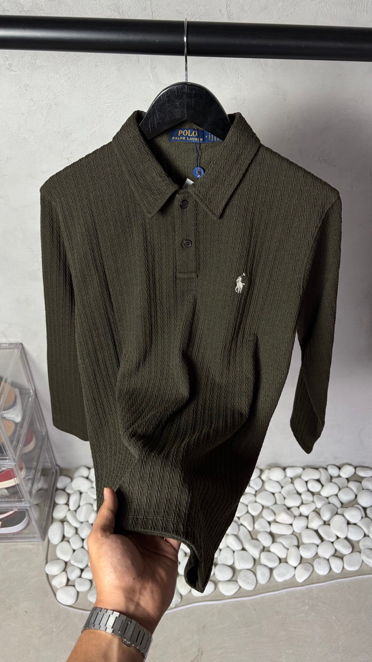 Ralp_h Lauren Premium Textured Knit Polo 1051