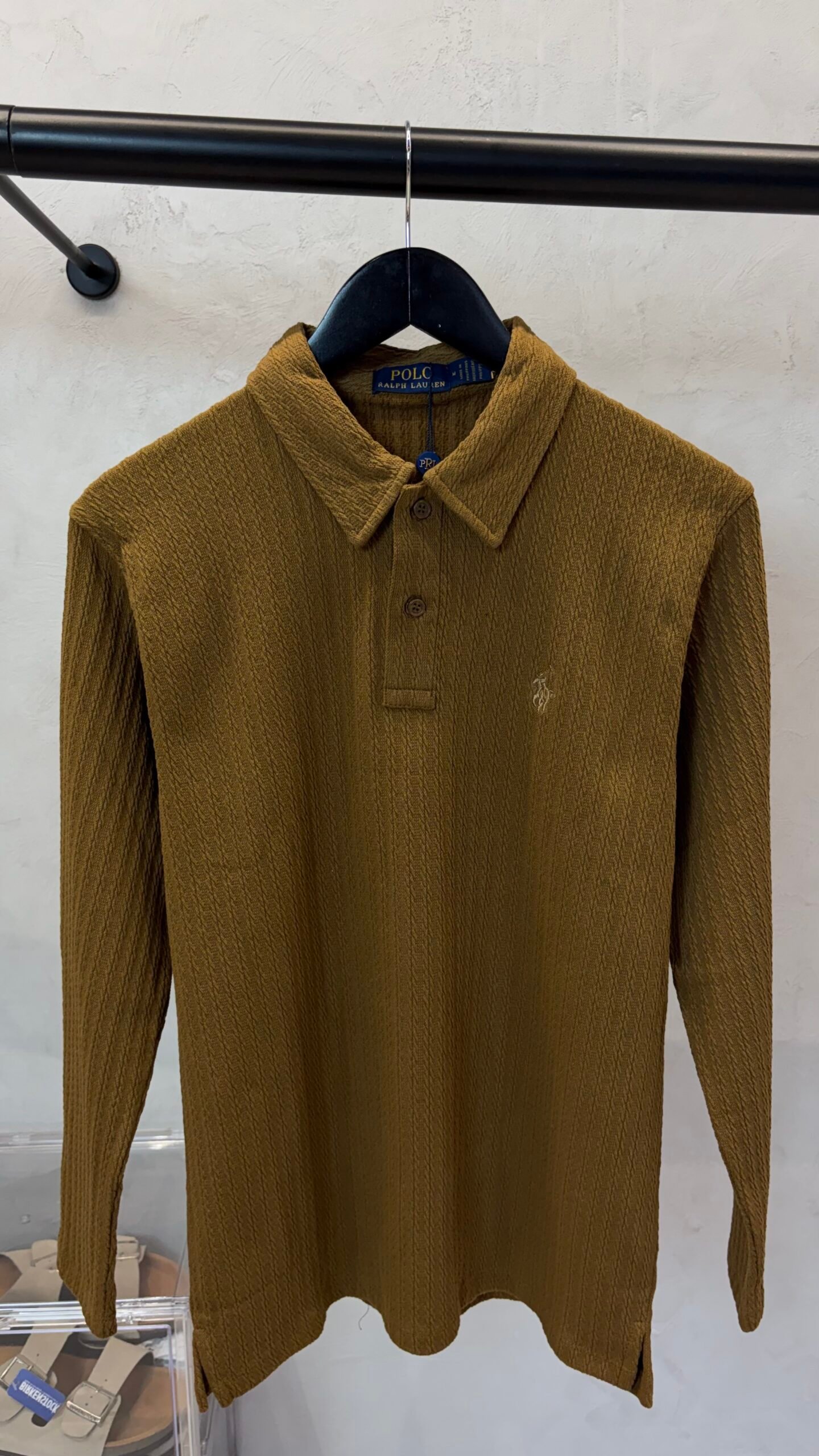 Ralp_h Lauren Full Sleeves Textured Polo 1055 - Image 2