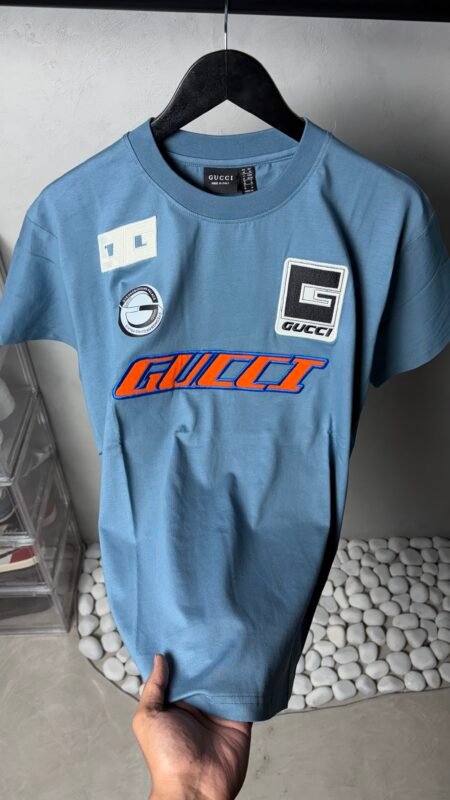 Gucc_I Premium Patch Logo T-Shirt 1298