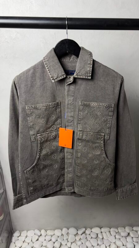 Loui_s Vuitton Monogram Premium Utility Denim Overshirt 1388