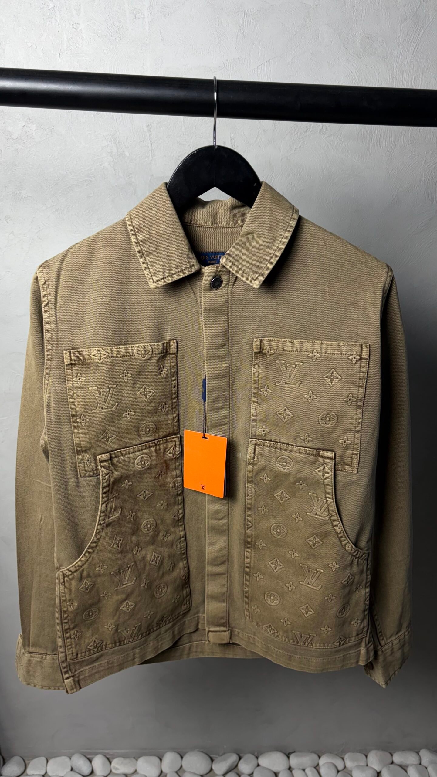 Loui_s Vuitton Monogram Premium Utility Denim Overshirt 1386