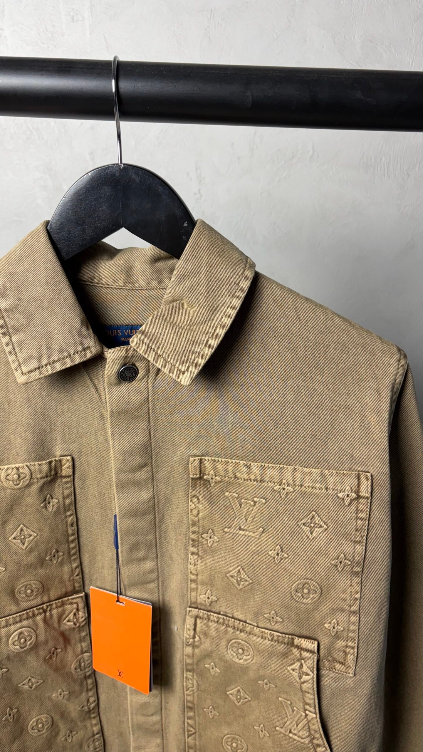 Loui_s Vuitton Monogram Premium Utility Denim Overshirt 1386 - Image 3