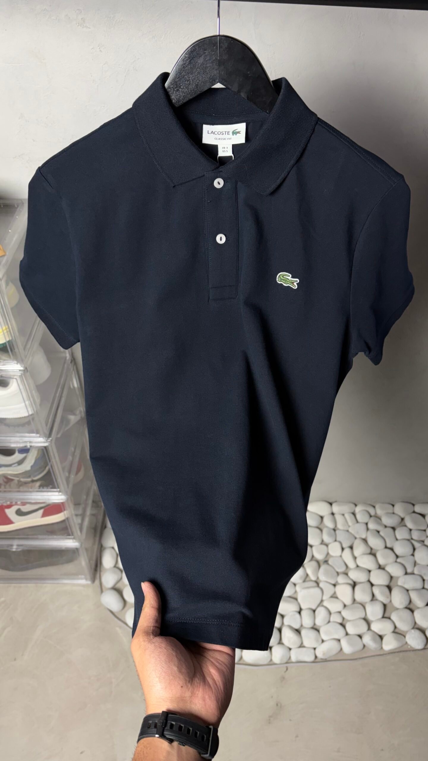 Lacost_e Premium Signature Polo T-Shirt 1409 - Image 4