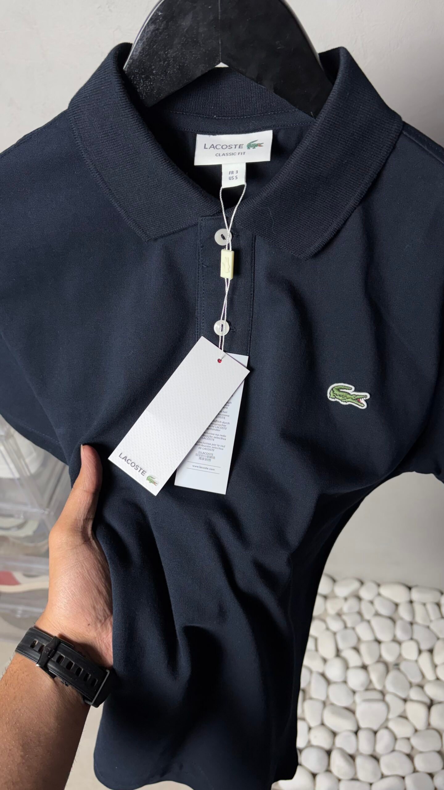 Lacost_e Premium Signature Polo T-Shirt 1409 - Image 2