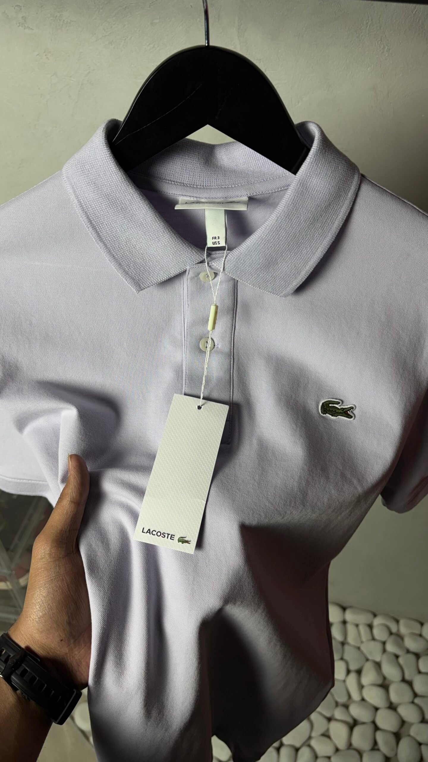 Lacost_e Premium Signature Polo T-Shirt 1410 - Image 4