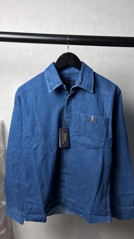 Ralp_h Laure_n Mid Blue Classic Denim Shirt 1443