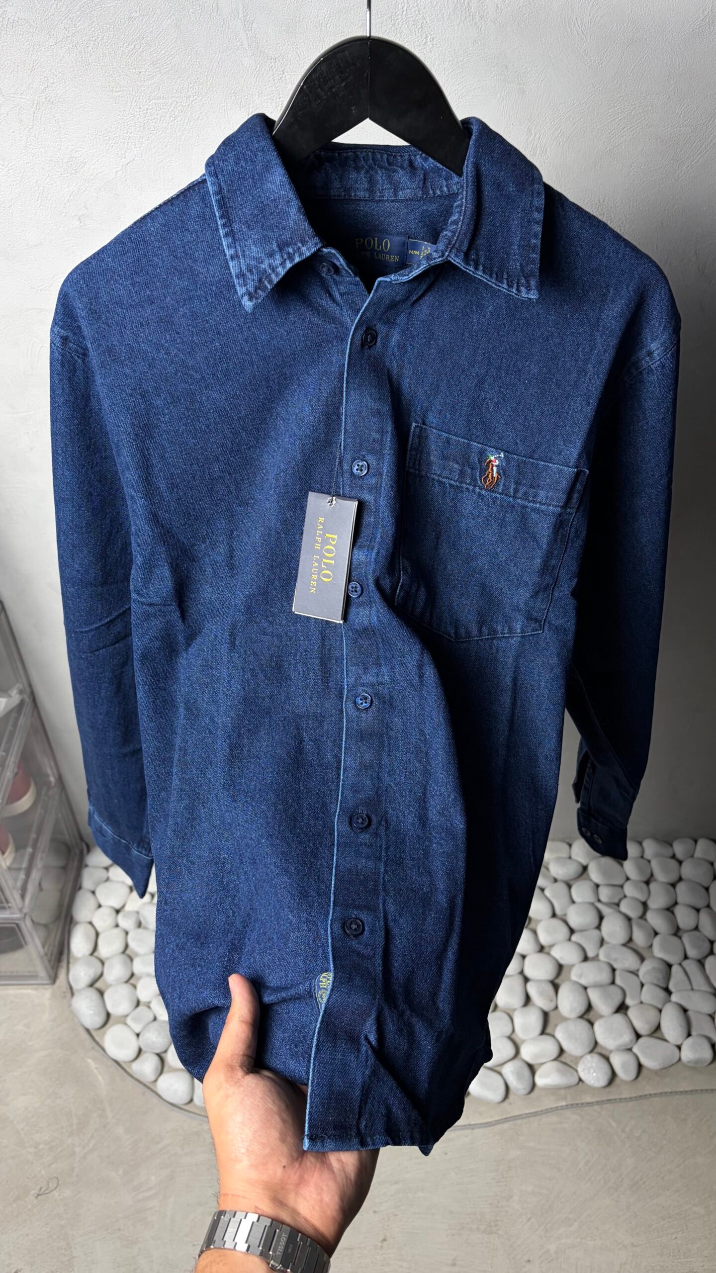 Ralp_h Laure_n Dark Blue Premium Denim Shirts 1445