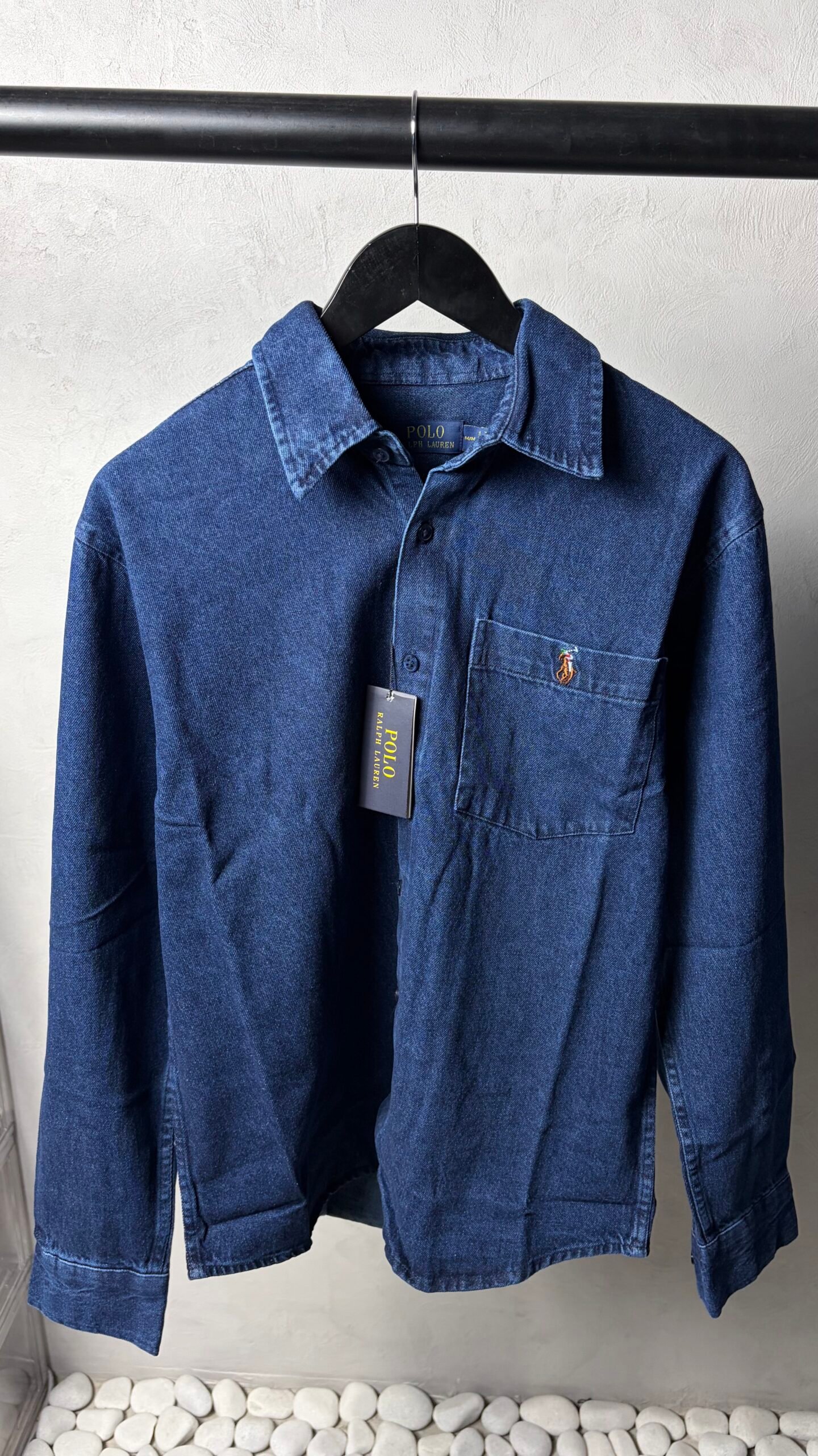 Ralp_h Laure_n Dark Blue Premium Denim Shirts 1445 - Image 4