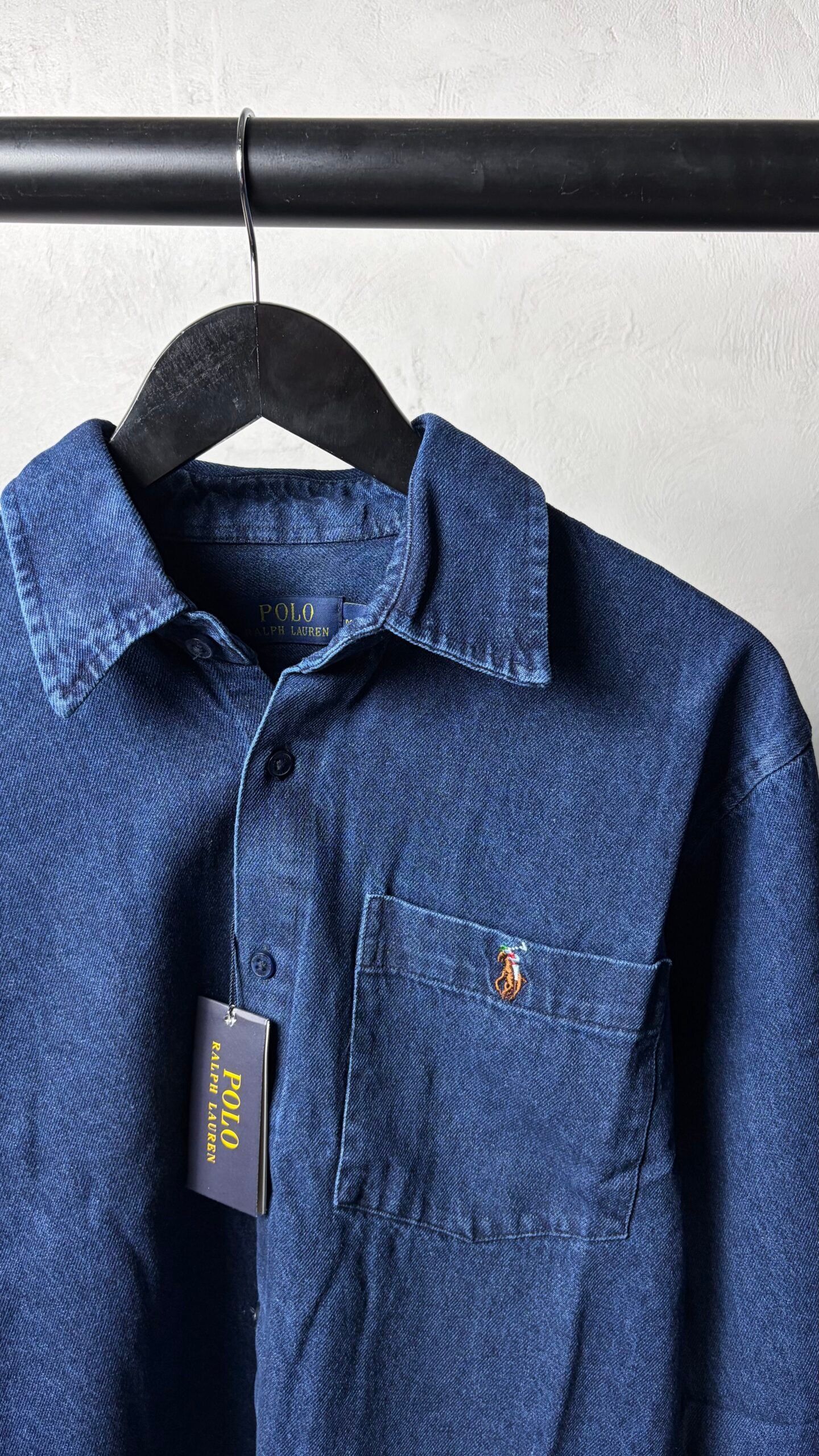 Ralp_h Laure_n Dark Blue Premium Denim Shirts 1445 - Image 3