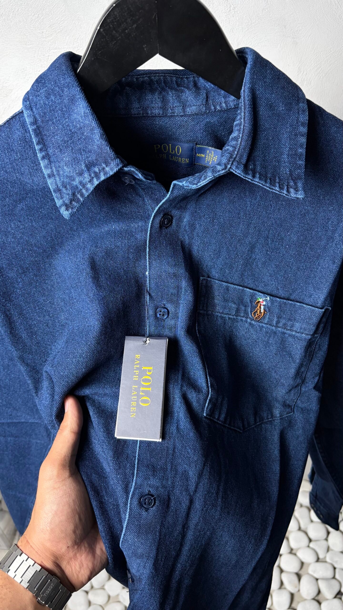 Ralp_h Laure_n Dark Blue Premium Denim Shirts 1445 - Image 2