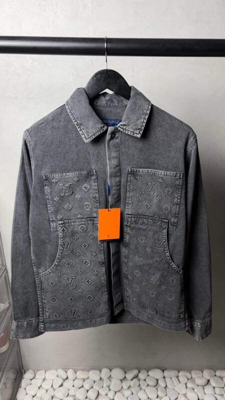 Loui_s Vuitton Monogram Premium Utility Denim Overshirt1387