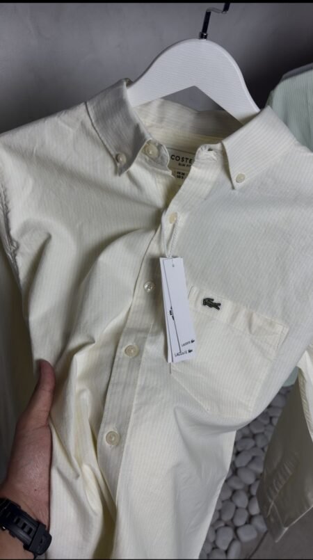 Lacost_e Premium Linen Striped Shirt 1995