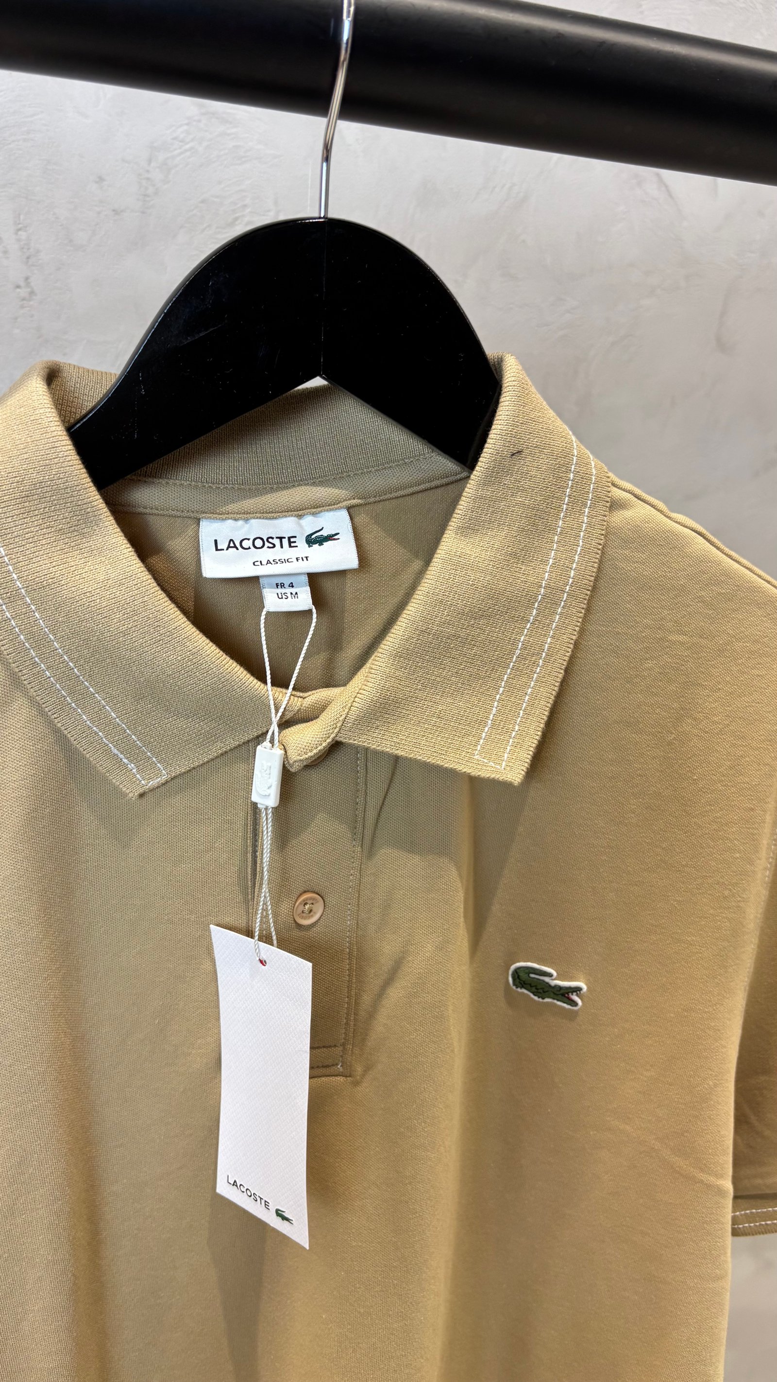 Lacos_te Classic Came Beige Polo 1027 - Image 5