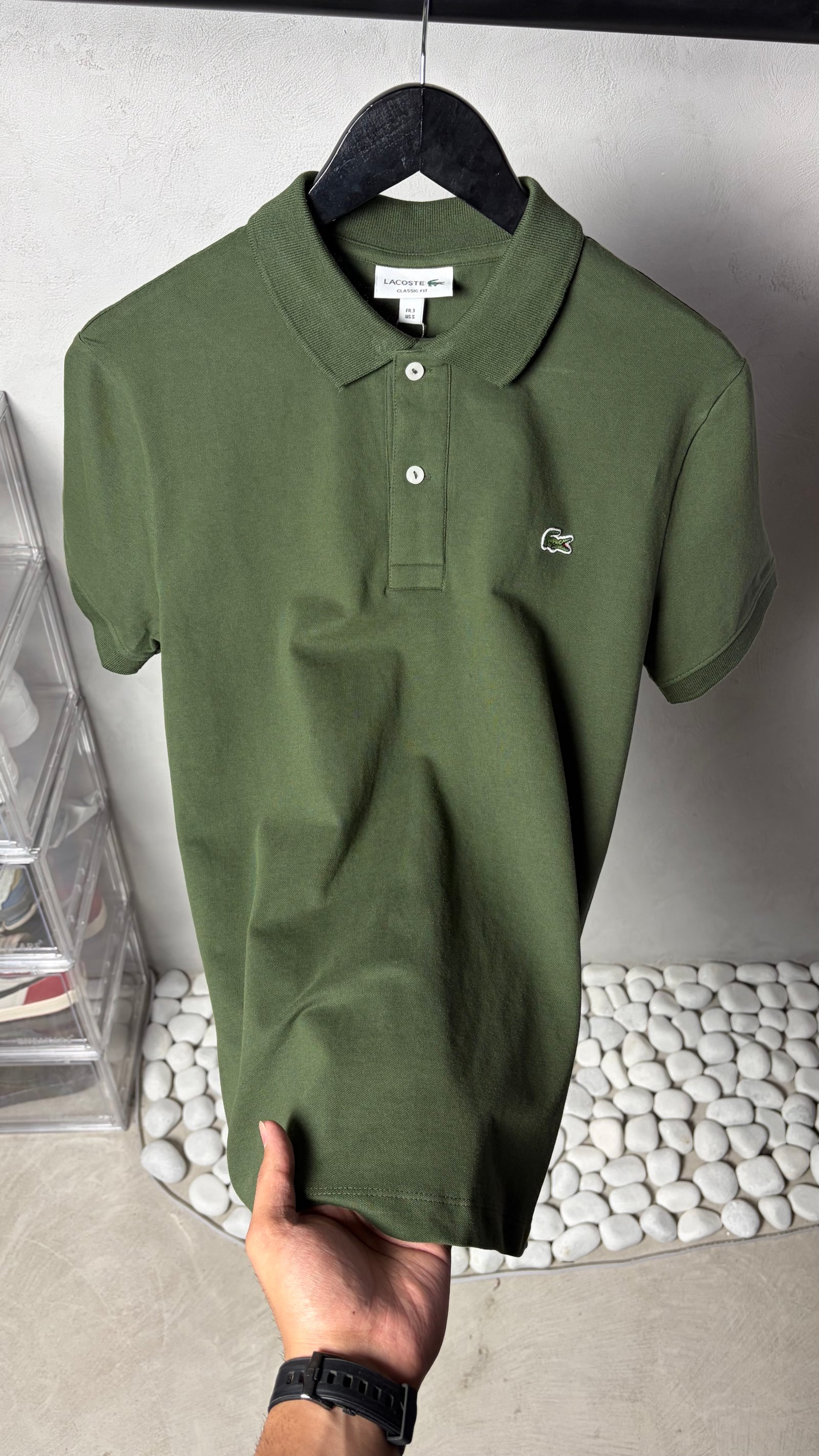 Lacost_e Premium Signature Polo T-Shirt 1407 - Image 4