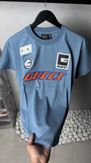 Gucc_I Premium Patch Logo T-Shirt 1298
