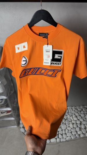 Gucc_i Premium Logo Patch T-Shirt 1301